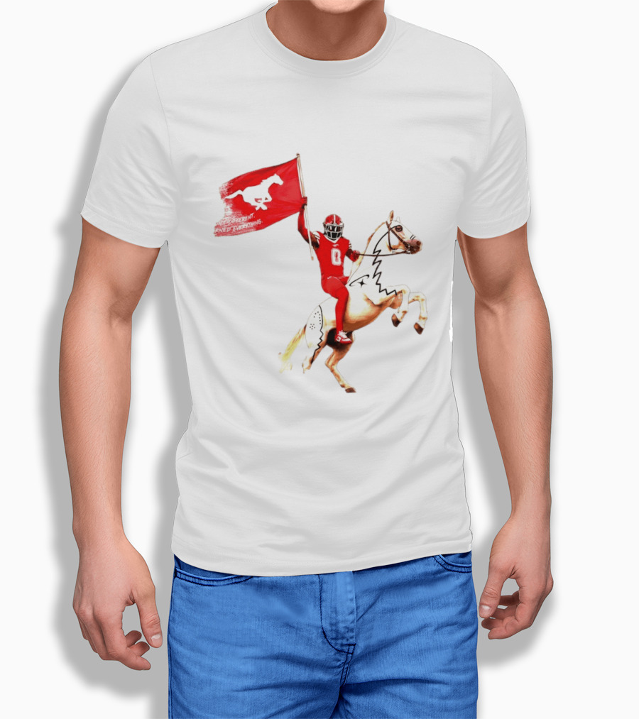 Calgary Stampeders Warhorse Adrian Greene Charity Flag Football T-Shirt