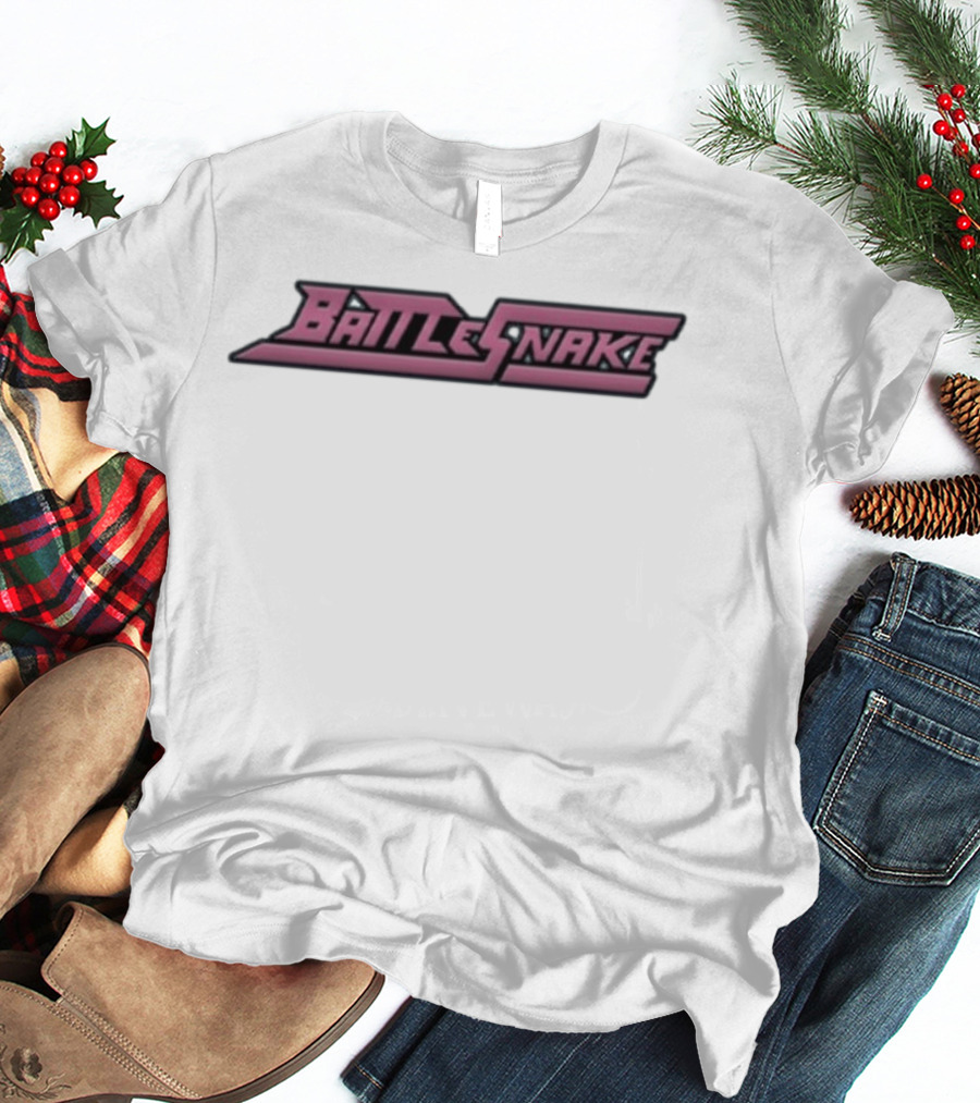 Battlesnake Pink Retro Gaming Style Font T-Shirt