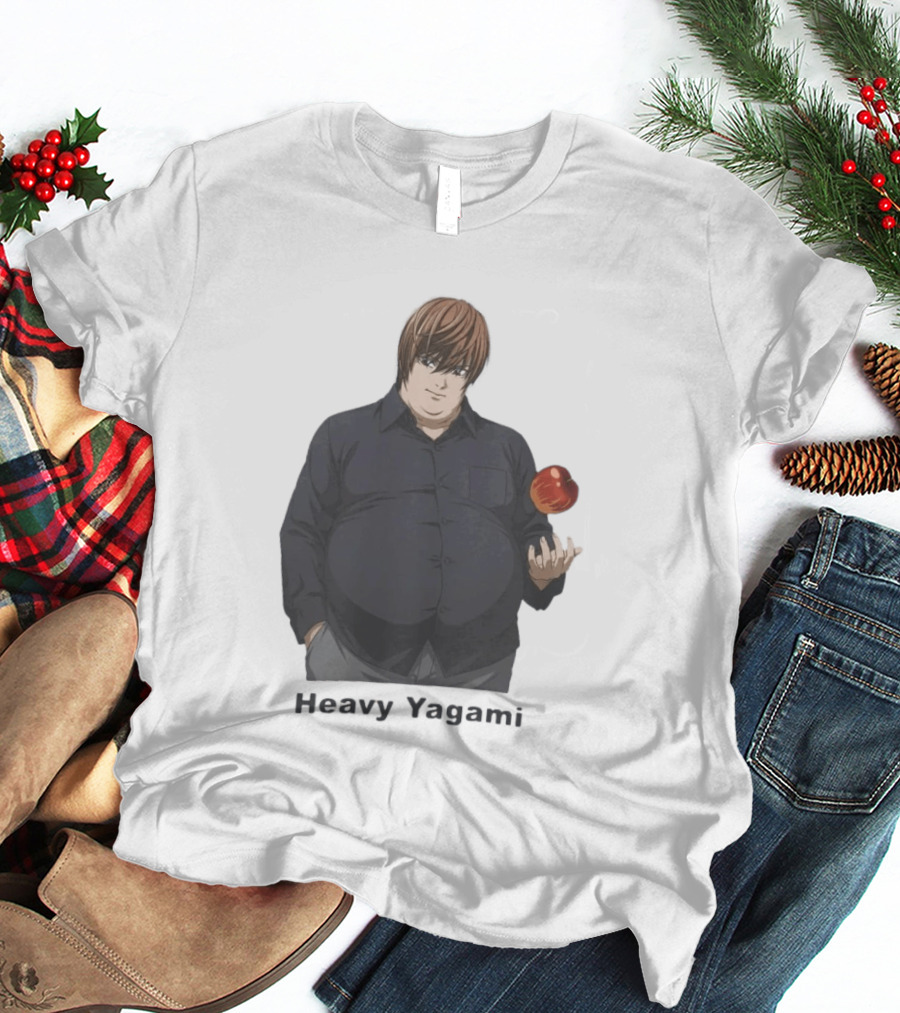 Heavy Yagami Light Death Note Apple T-Shirt