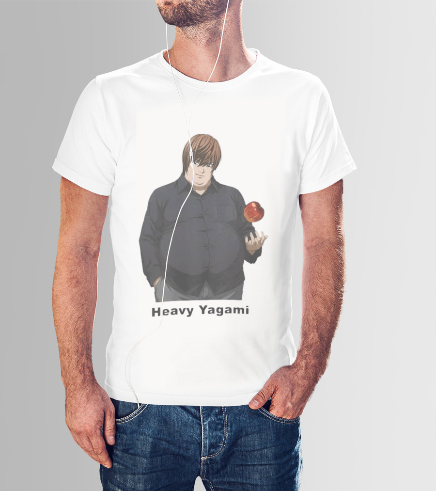 Heavy Yagami Light Death Note Apple T-Shirt