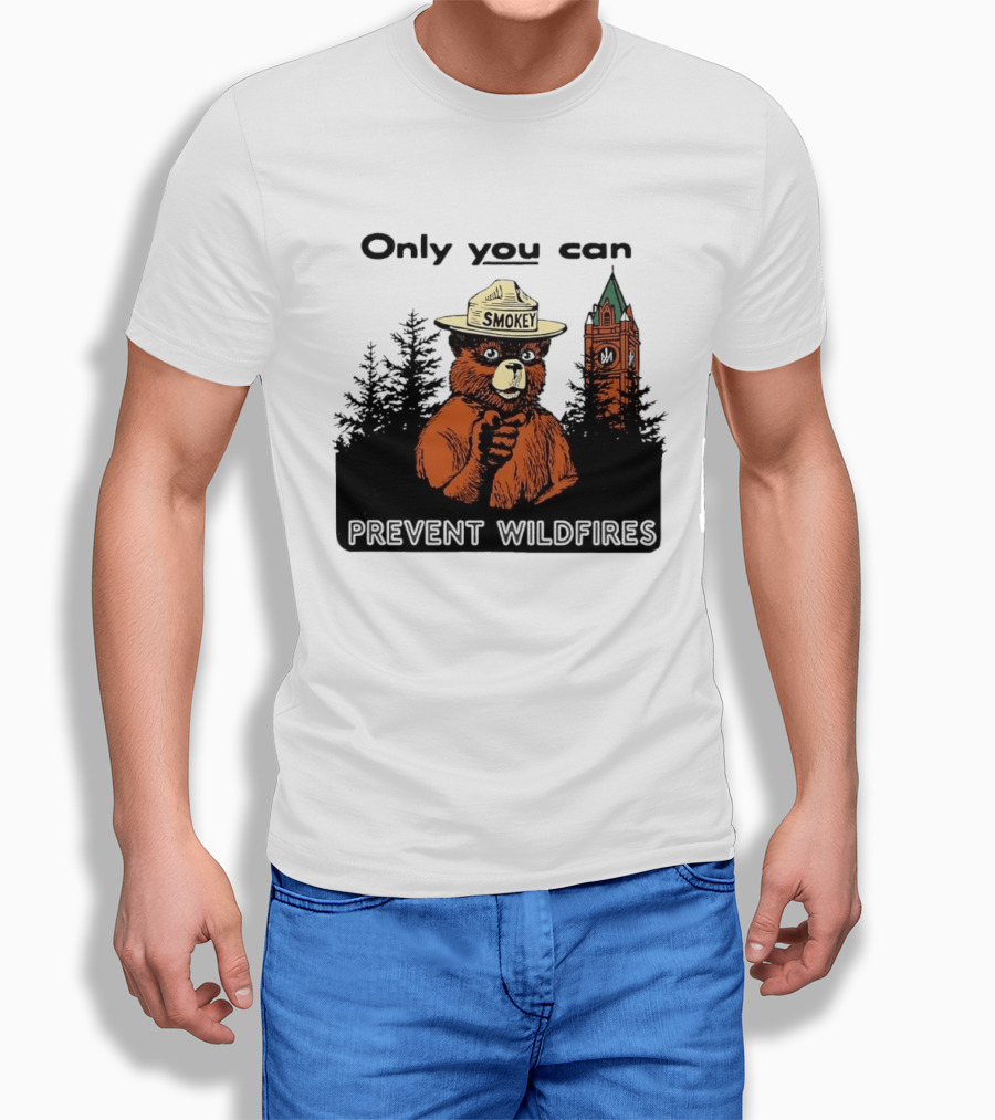 Only You Can Prevent Wildfires Smokey Bear X Montana Collaboration T-Shirt