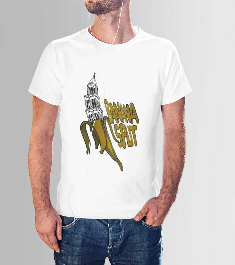 Split Diocese Bell Tower Banana Split Architecture T-Shirt