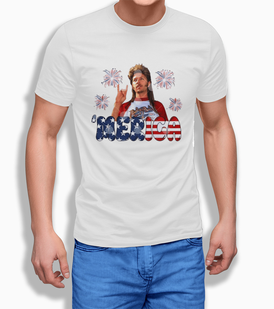 Joe Dirt 'Merica Fourth Of July Fireworks RockNRoll T-Shirt
