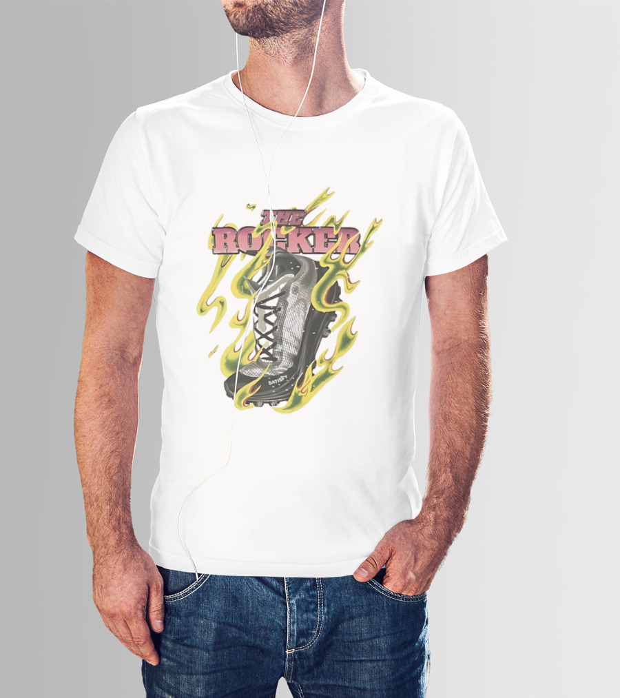 The Rocker Satisfy Running Original Trailblazer Flame Boot T-Shirt