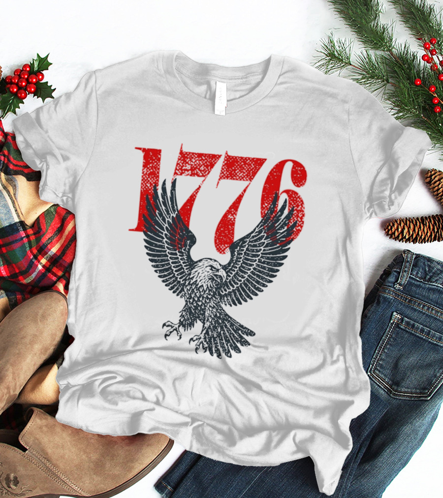1776 250th Anniversary Bald Eagle USA T-Shirt