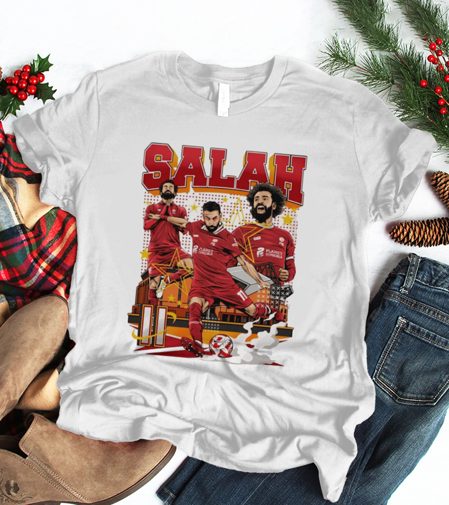 Mohamed Salah Liverpool FC Planet Euphoria Premier League T-Shirt
