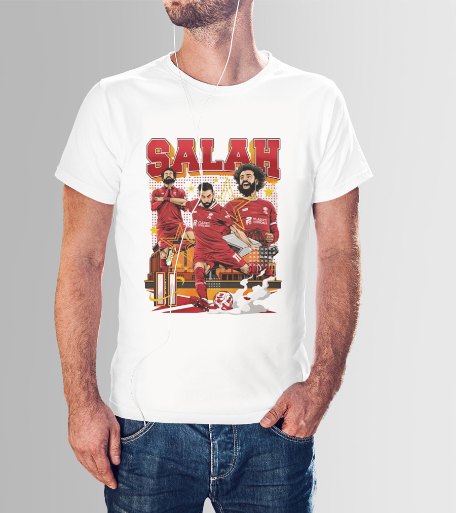 Mohamed Salah Liverpool FC Planet Euphoria Premier League T-Shirt