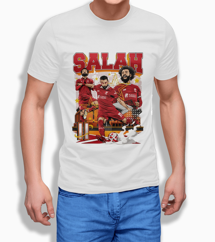 Mohamed Salah Liverpool FC Planet Euphoria Premier League T-Shirt