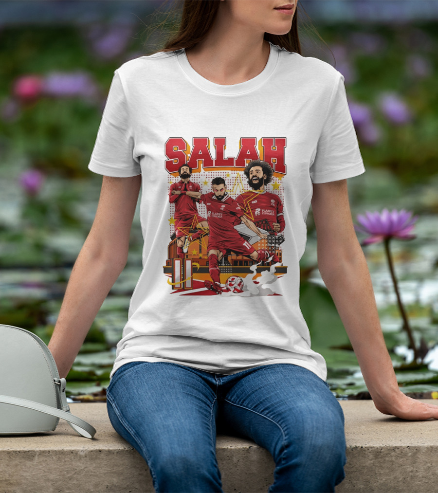 Mohamed Salah Liverpool FC Planet Euphoria Premier League T-Shirt