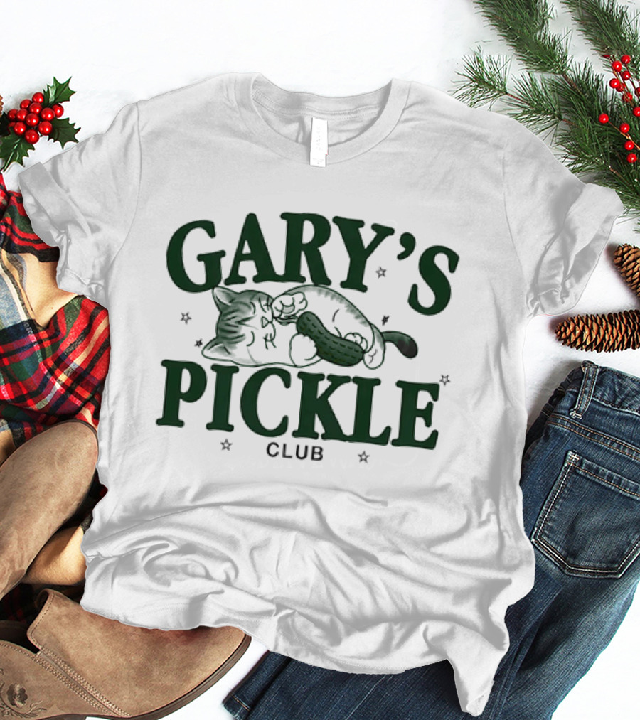 Gary's Pickle Club Cat And Pickle 2025 T-Shirt