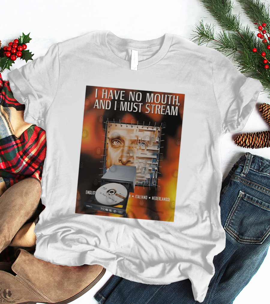 I Have No Mouth And I Must Stream Disc Drive Maze T-Shirt