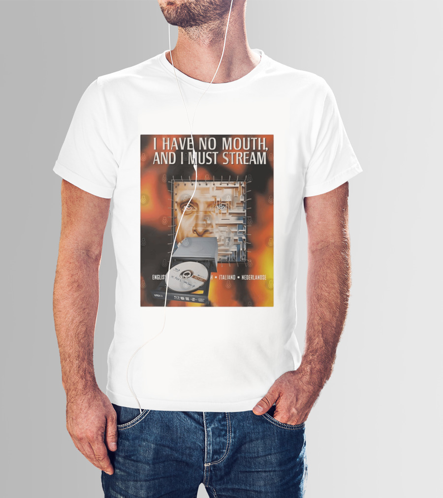 I Have No Mouth And I Must Stream Disc Drive Maze T-Shirt