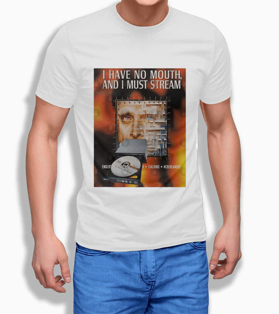 I Have No Mouth And I Must Stream Disc Drive Maze T-Shirt