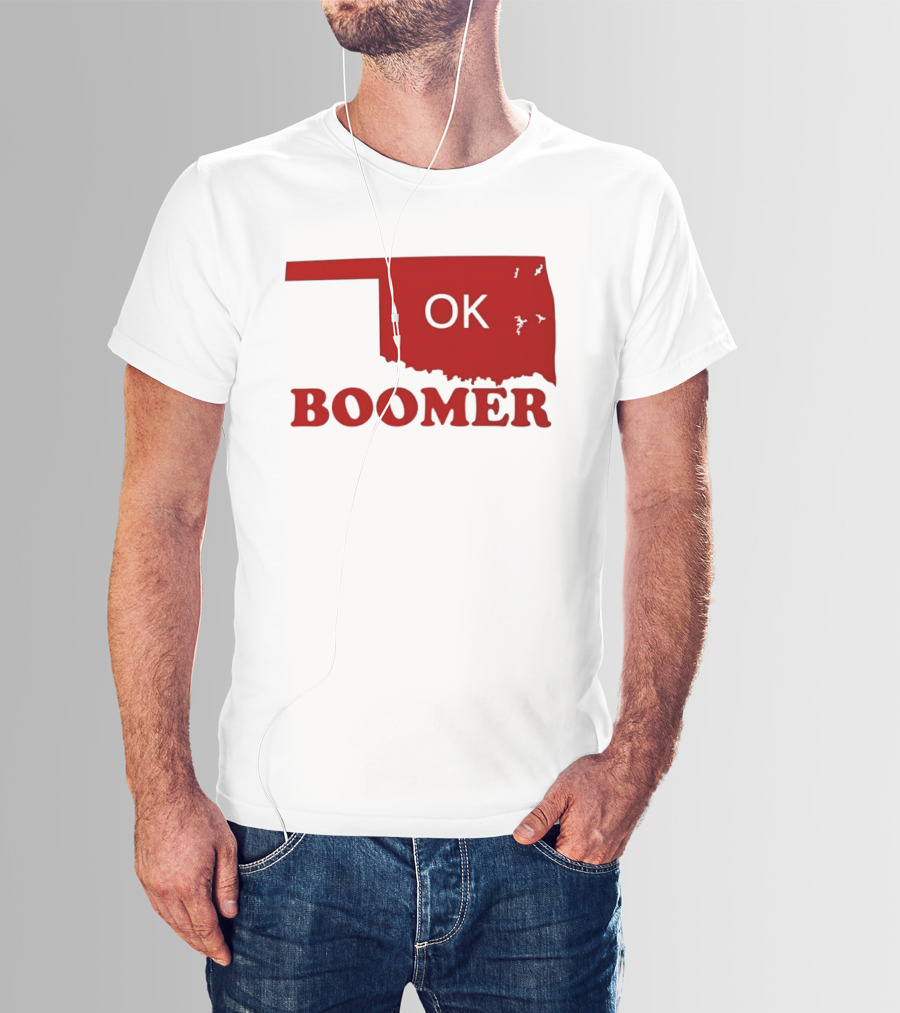 Oklahoma State OK Boomer Map T-Shirt