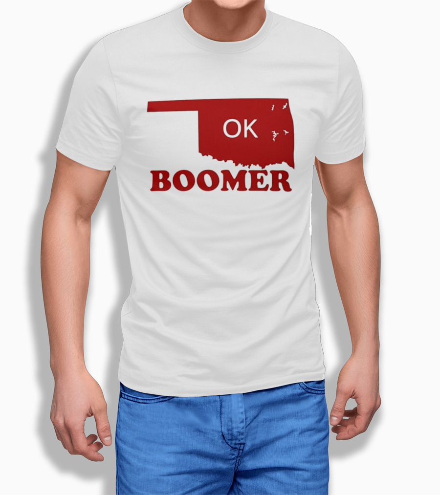 Oklahoma State OK Boomer Map T-Shirt