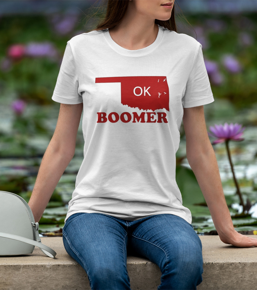 Oklahoma State OK Boomer Map T-Shirt