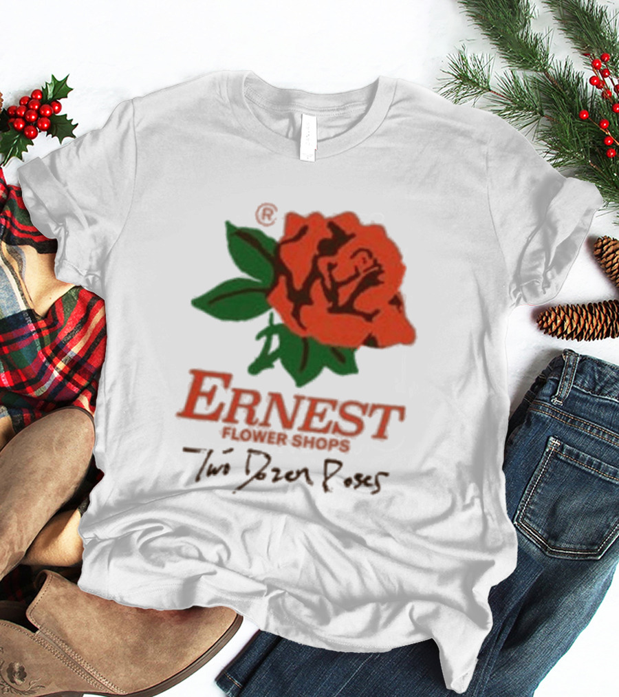 Ernest Flower Shops Two Dozen Roses Rose T-Shirt
