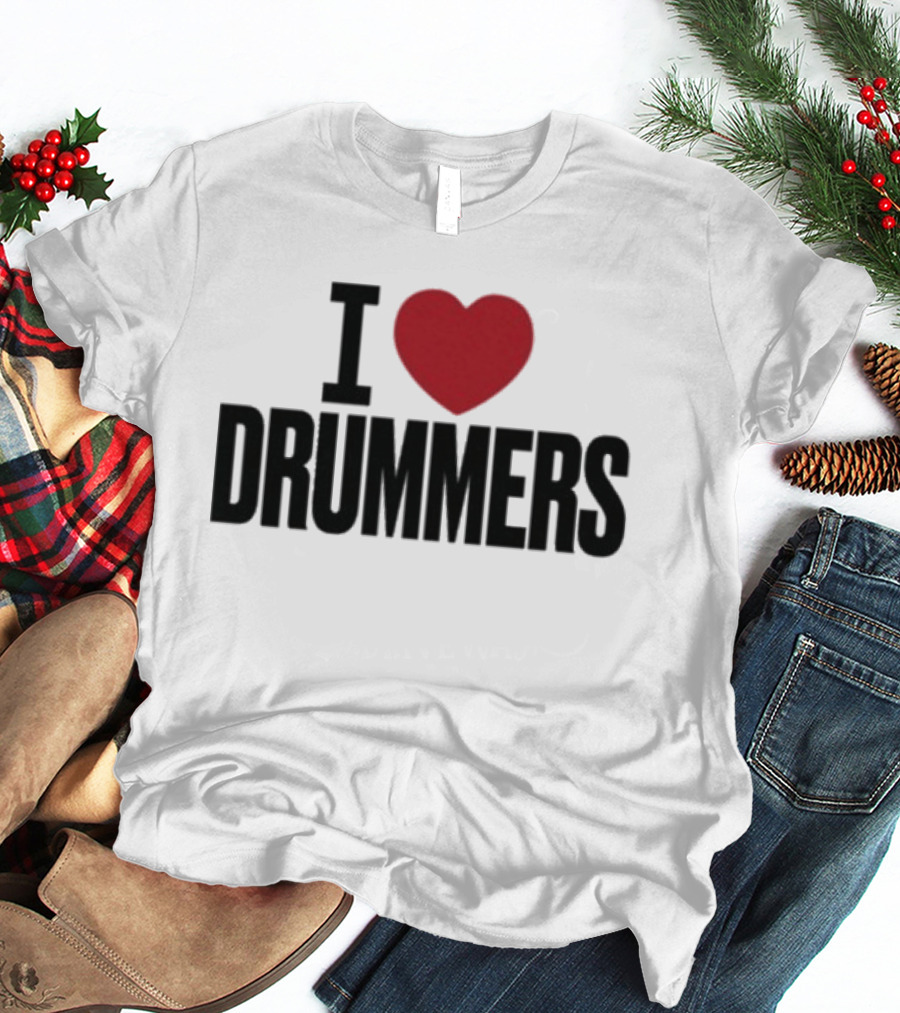 G Flip I Heart Drummers T-Shirt