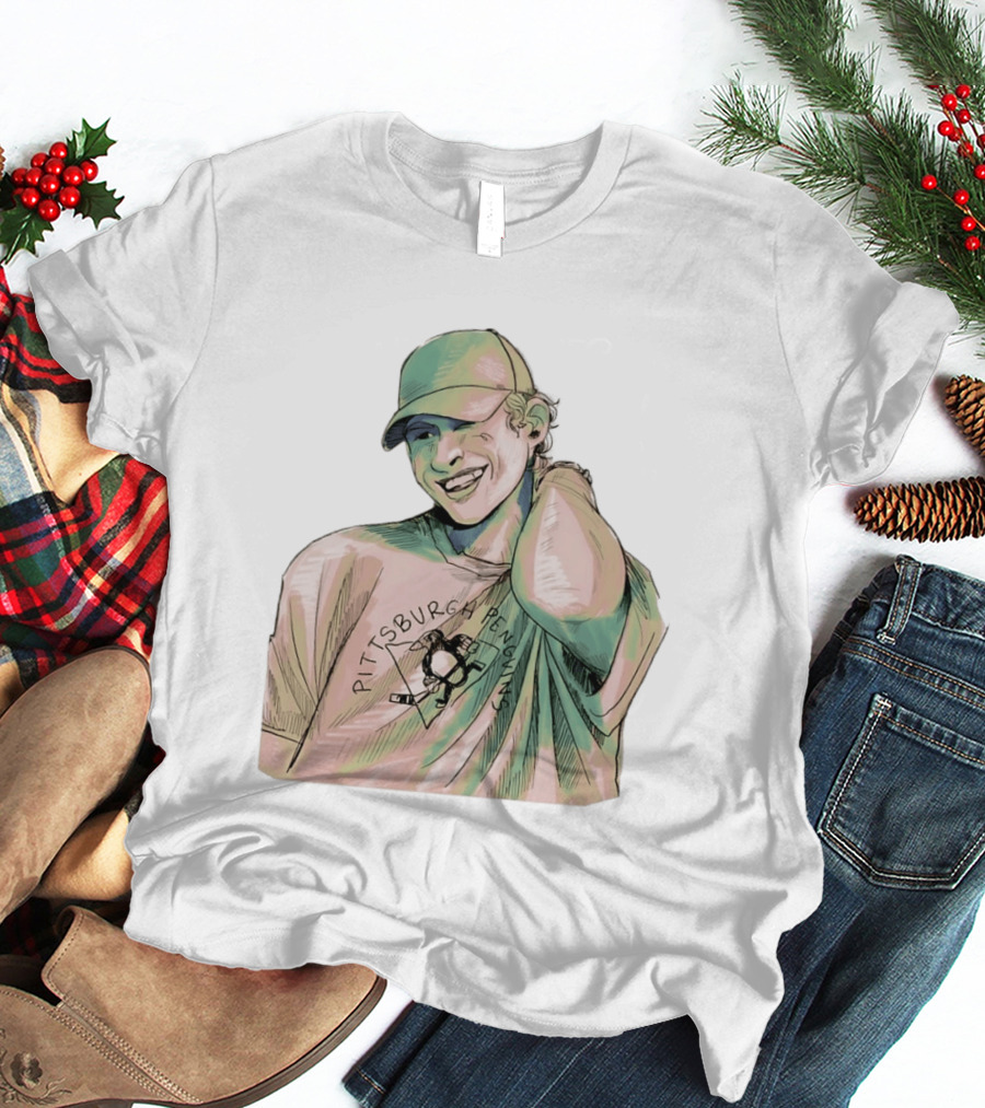 Sidney Crosby Pittsburgh Penguins Hockey Team Player T-Shirt