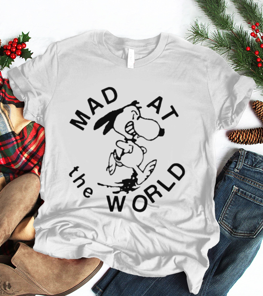 Snoopy Mad At The World Peanuts T-Shirt