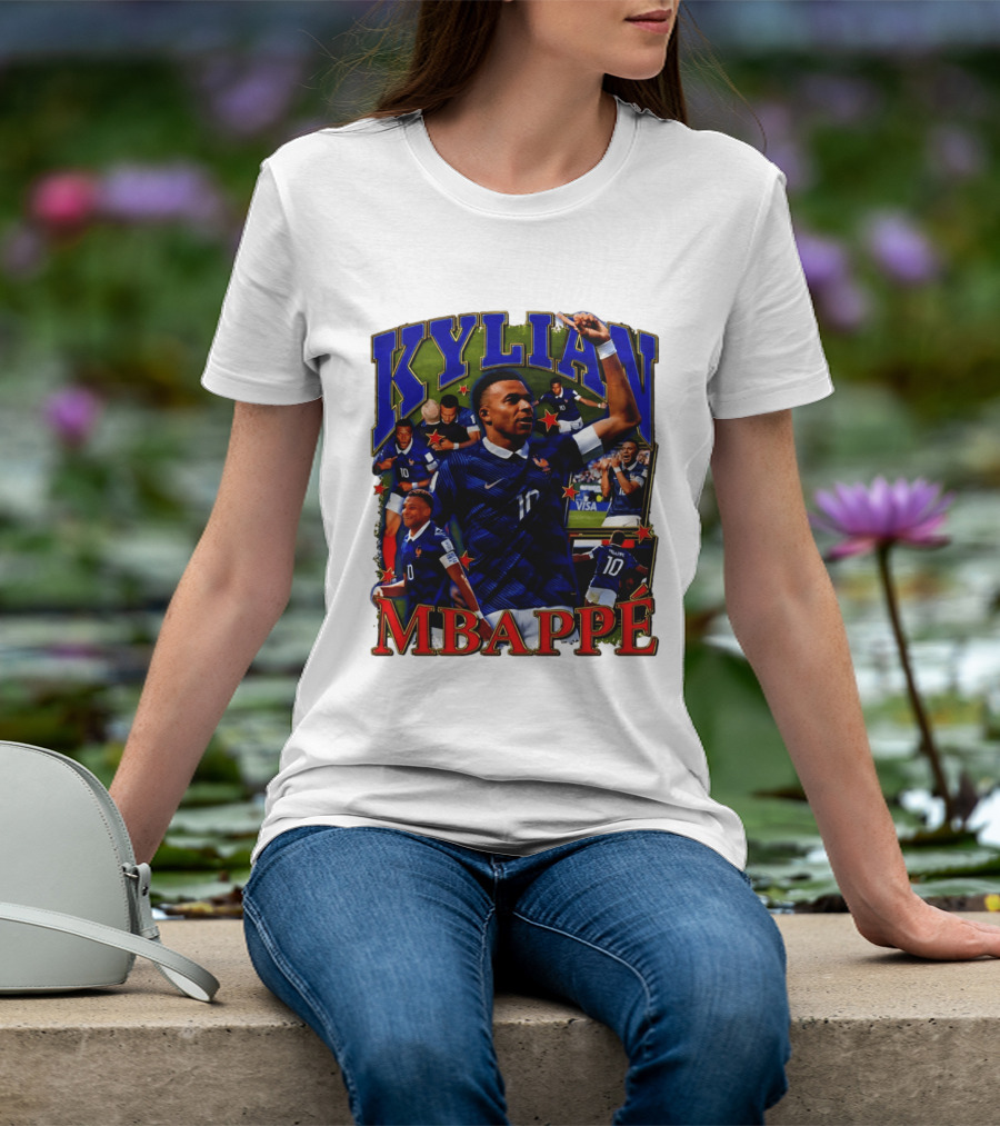 Kylian Mbappe France National Team Star Player Highlights Number 10 T-Shirt