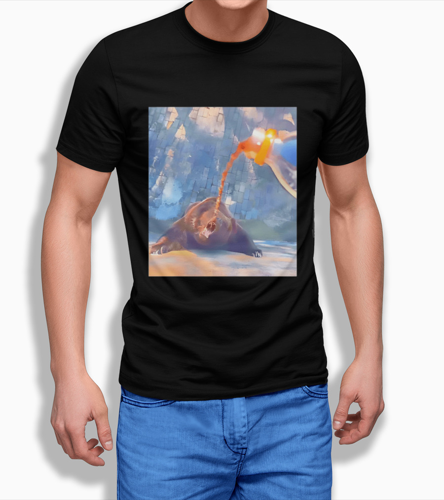 Bear Cola Bottle Wildlife Nature Animal Beverage Refreshment Zoo T-Shirt
