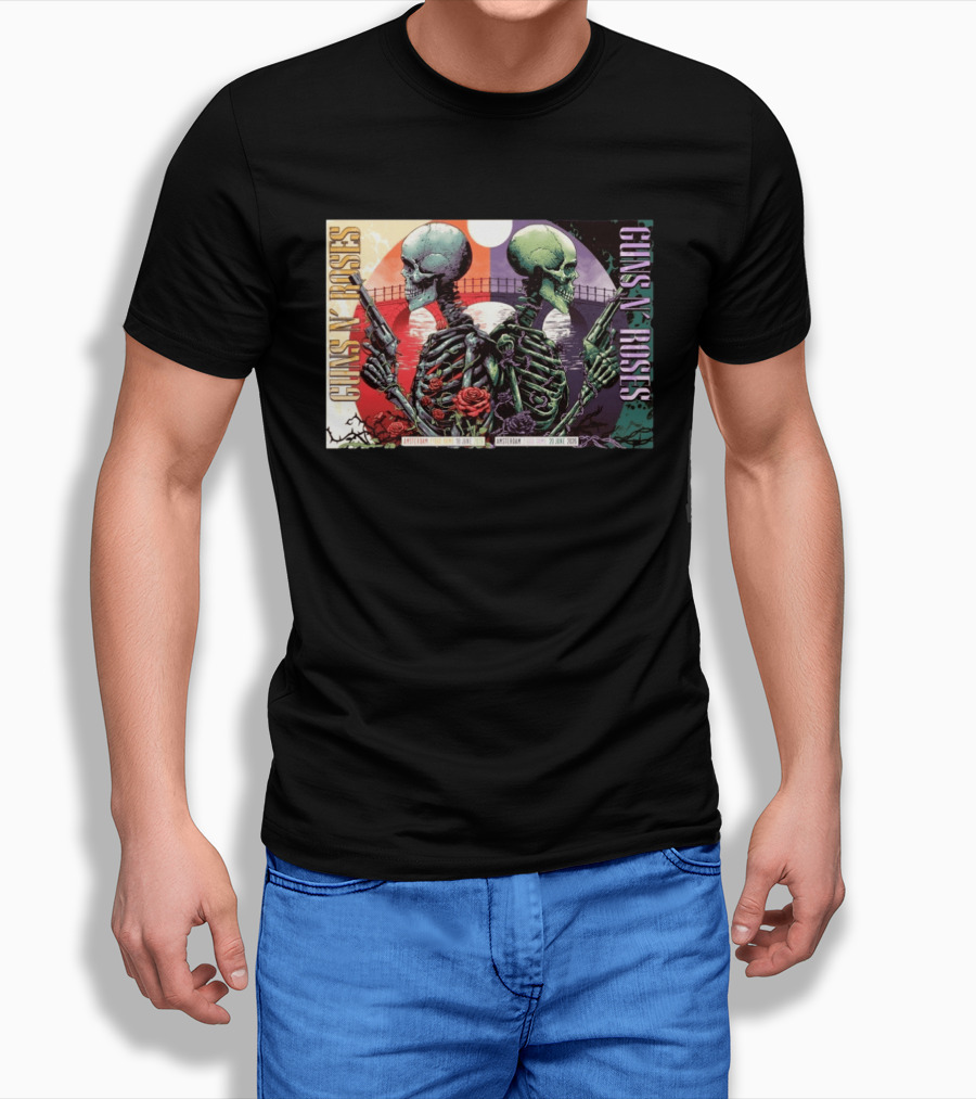 Guns N' Roses Amsterdam Ziggo Dome June 18 And 20 2026 Event T-Shirt