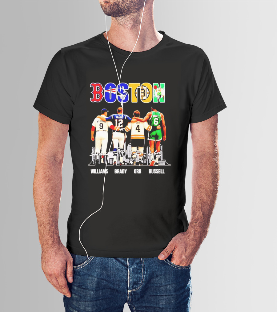 Boston Williams Brady Orr Russell Sports Legends T-Shirt