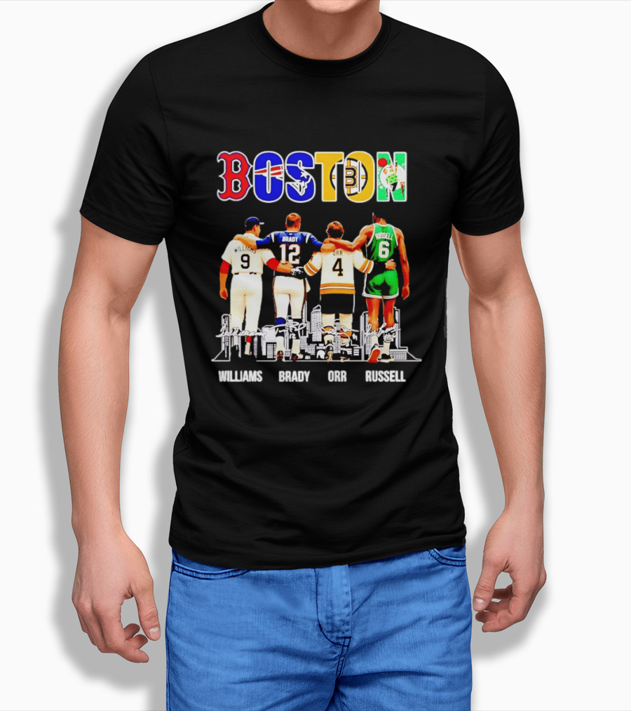 Boston Williams Brady Orr Russell Sports Legends T-Shirt