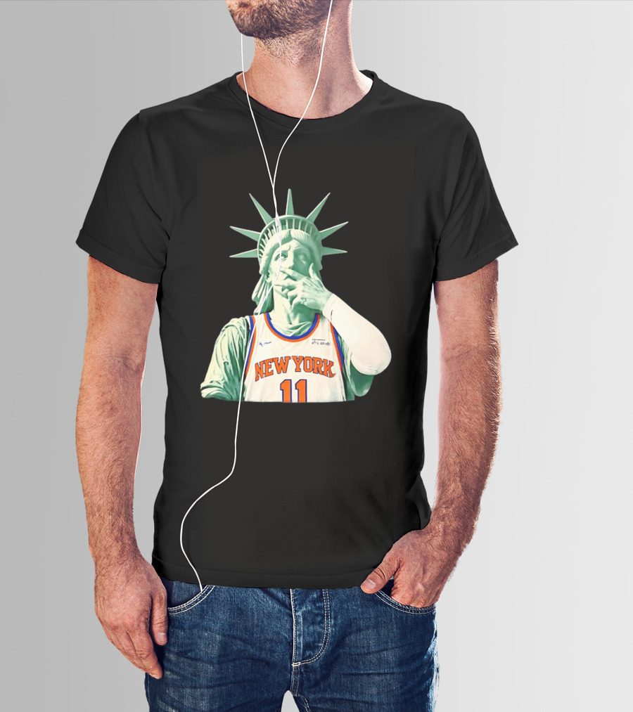 New York Knicks Statue Of Liberty Number 11 Jalen Brunson 2026 T-Shirt