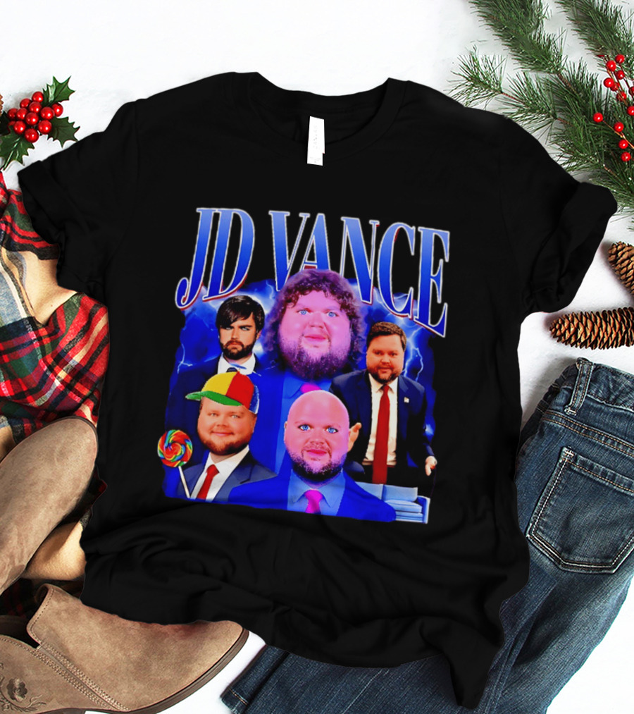 JD Vance Meme Collage Satire Politician Lollipop T-Shirt
