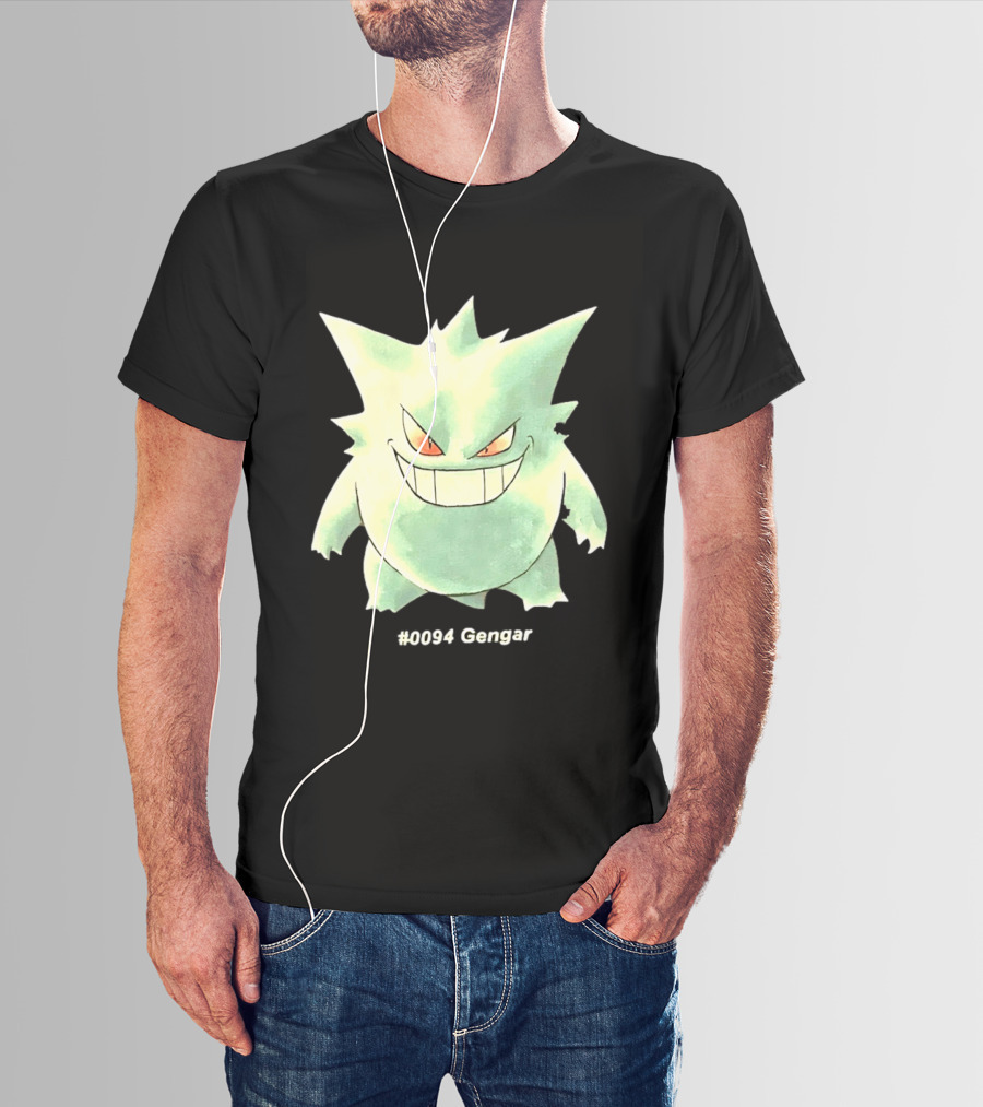 Gengar Pokemon 0094 Shadow Pokemon Ghost Type T-Shirt