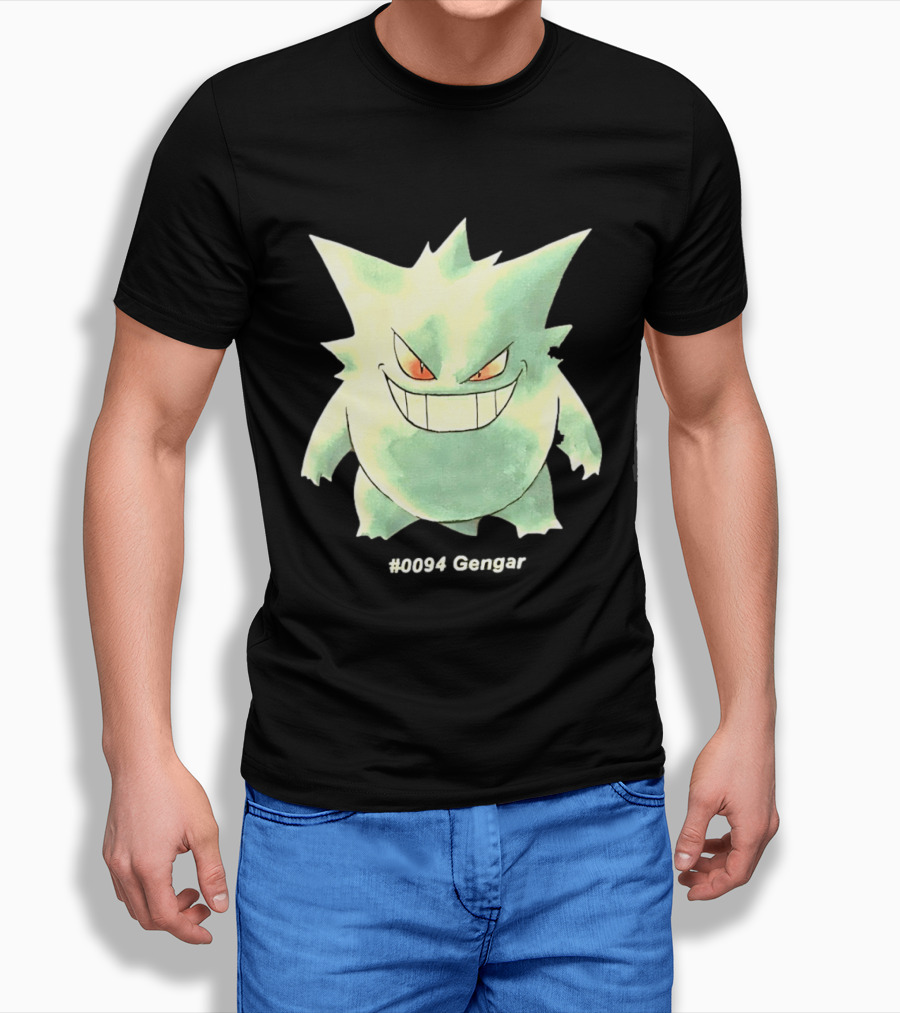 Gengar Pokemon 0094 Shadow Pokemon Ghost Type T-Shirt