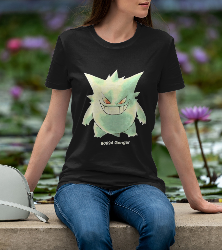 Gengar Pokemon 0094 Shadow Pokemon Ghost Type T-Shirt