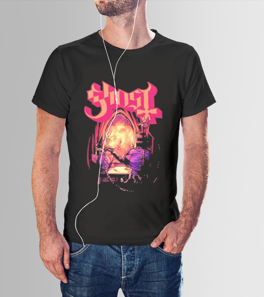 Ghost Band Summer 2026 Exclusive Dressing Room Gothic Mirror T-Shirt