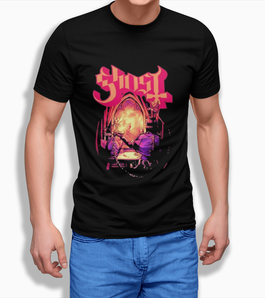 Ghost Band Summer 2026 Exclusive Dressing Room Gothic Mirror T-Shirt