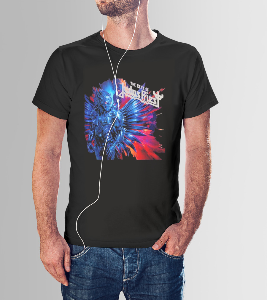 Judas Priest The Best Of 2026 New Album Robotic Blue Warrior T-Shirt