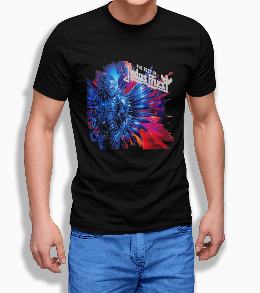 Judas Priest The Best Of 2026 New Album Robotic Blue Warrior T-Shirt
