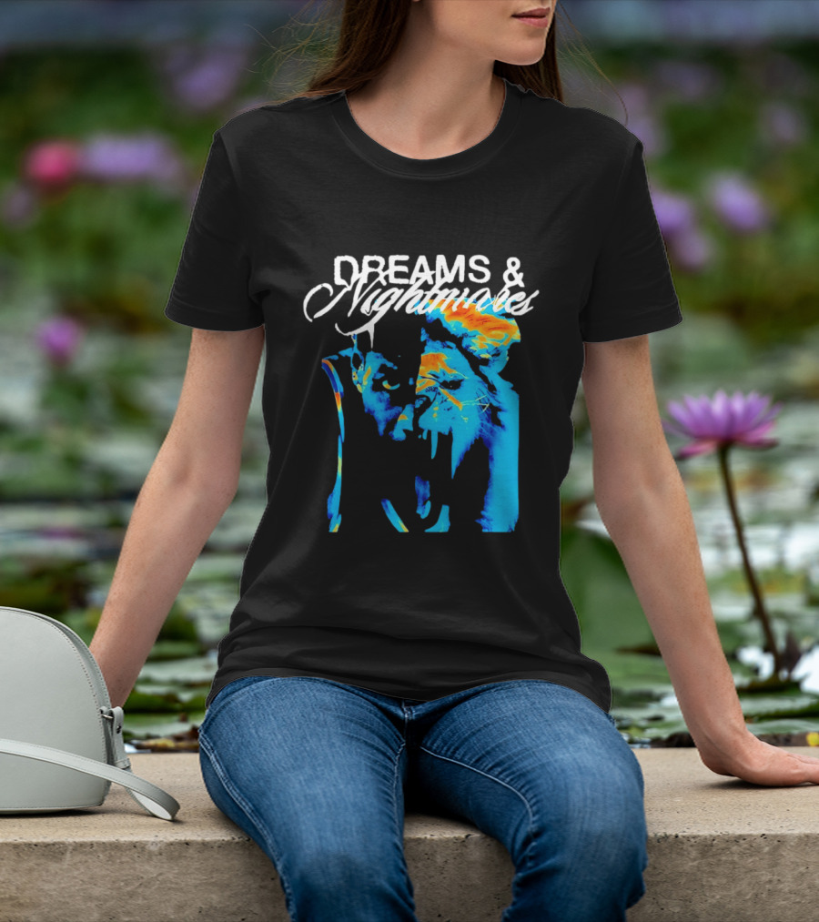 LeBron James Los Angeles Lakers Dreams Nightmares Watercolor Artistry T-Shirt