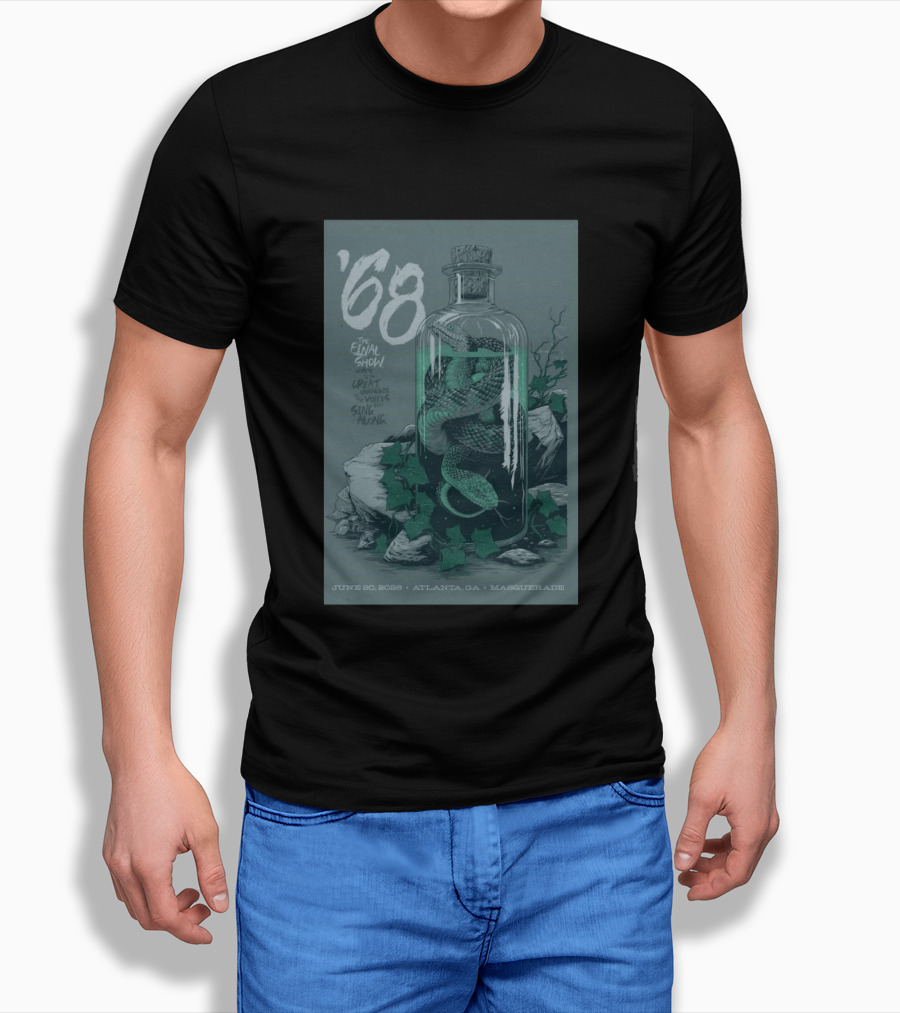 ʼ68 The Final Show June 20 2026 Atlanta GA Masquerade Snake In Bottle T-Shirt