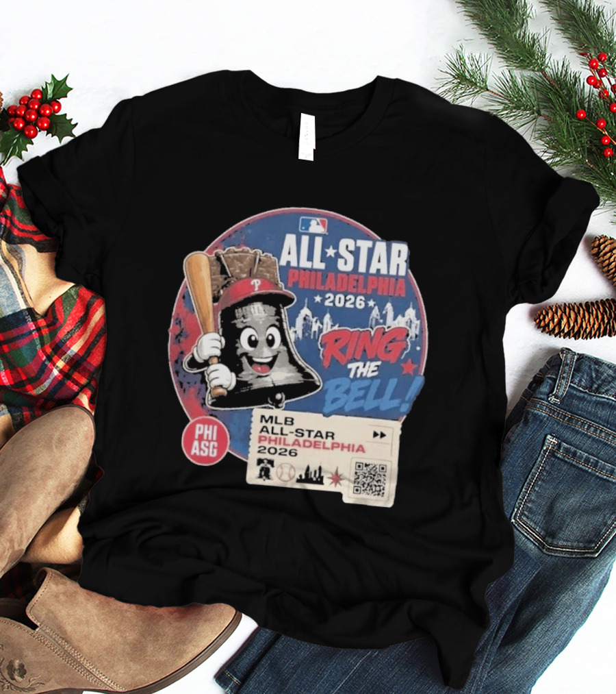 Philadelphia MLB All Star Game 2026 Ring The Bell Liberty Bell Baseball T-Shirt