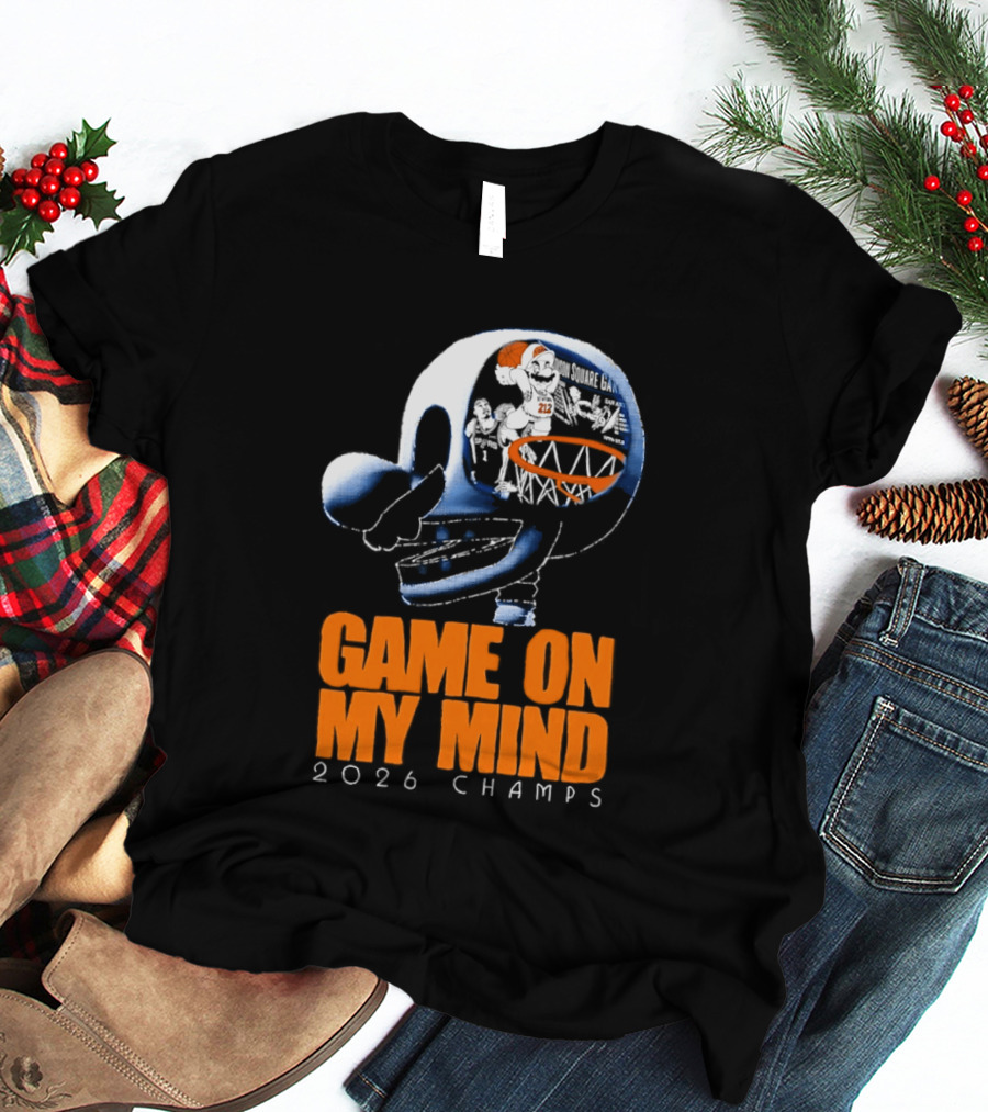 NY Knicks Mario Game On My Mind 2026 Champs T-Shirt
