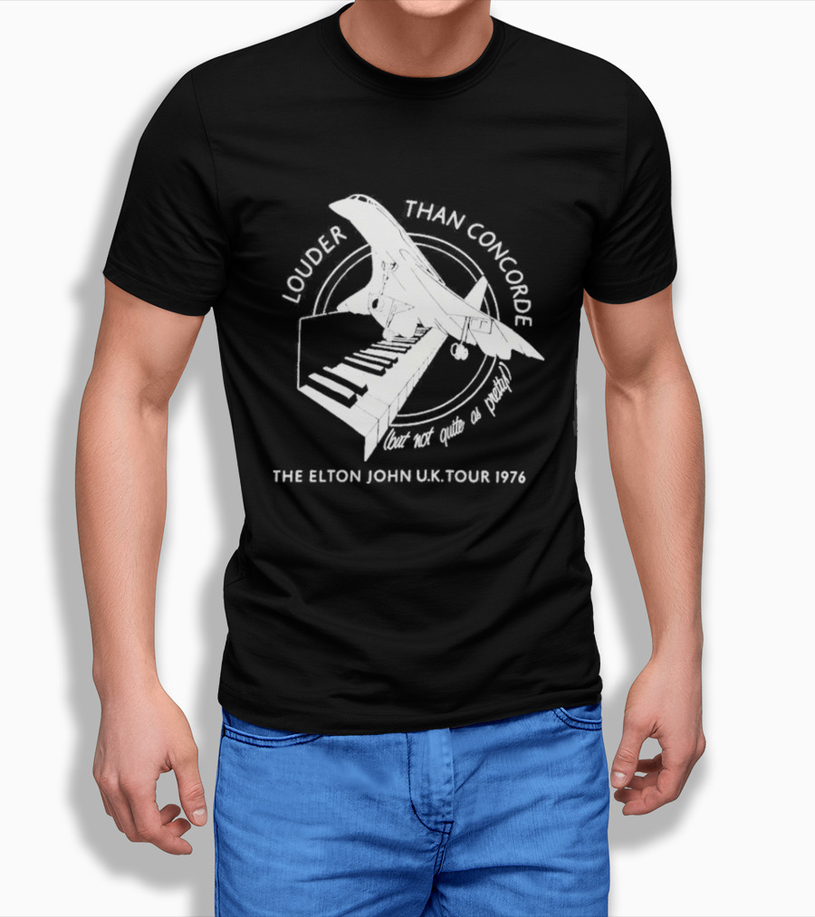 Louder Than Concorde The Elton John UK Tour 1976 T-Shirt