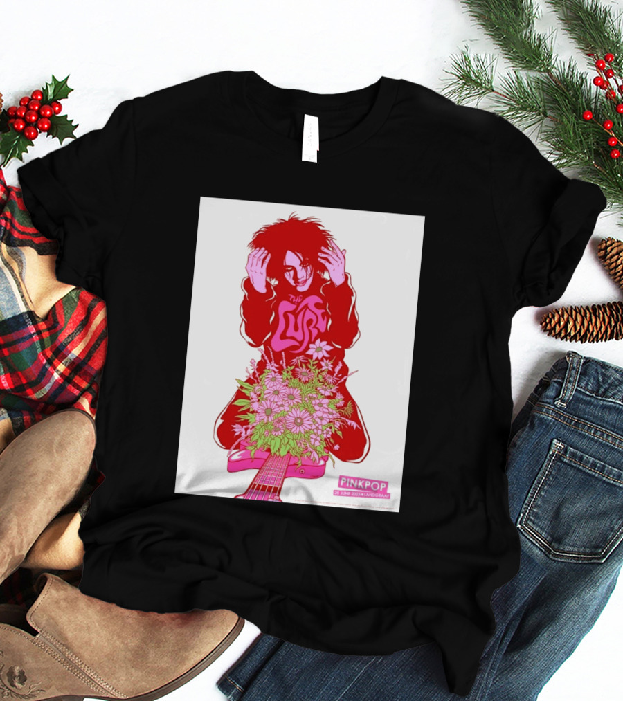 The Cure Pinkpop Festival Landgraaf Netherlands 20 June 2026 Exclusive Flowers And Guitar T-Shirt