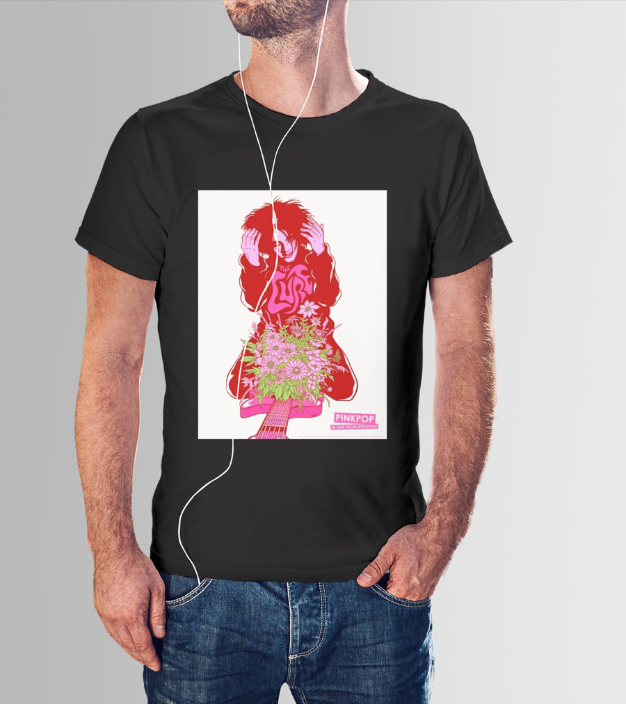 The Cure Pinkpop Festival Landgraaf Netherlands 20 June 2026 Exclusive Flowers And Guitar T-Shirt