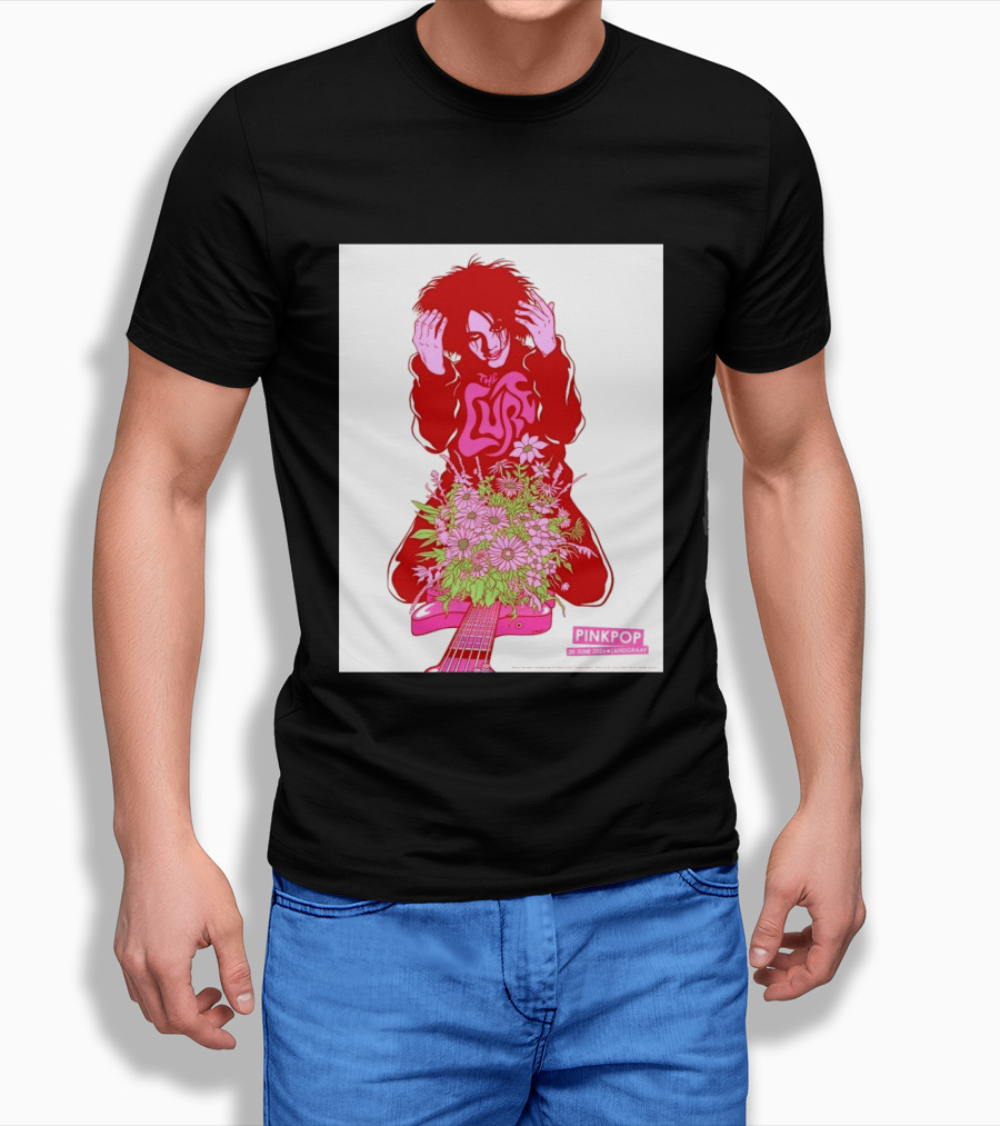 The Cure Pinkpop Festival Landgraaf Netherlands 20 June 2026 Exclusive Flowers And Guitar T-Shirt