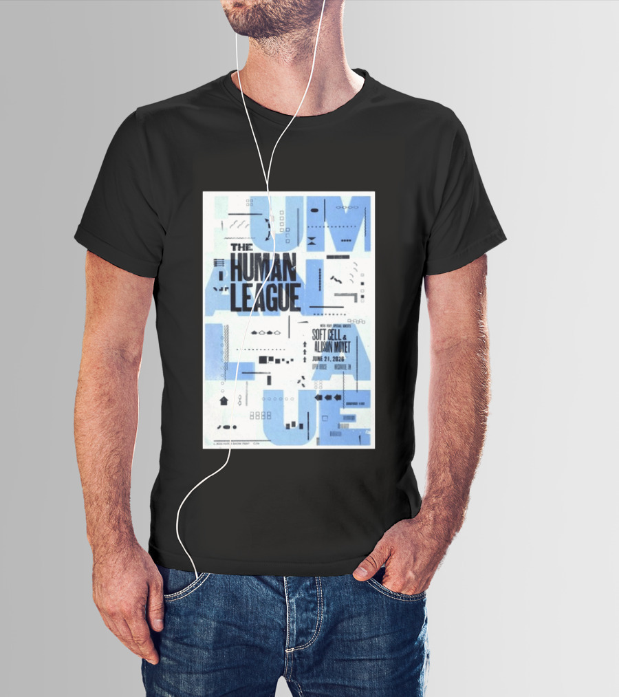 The Human League Soft Cell Alison Moyet June 21 2026 Nashville T-Shirt