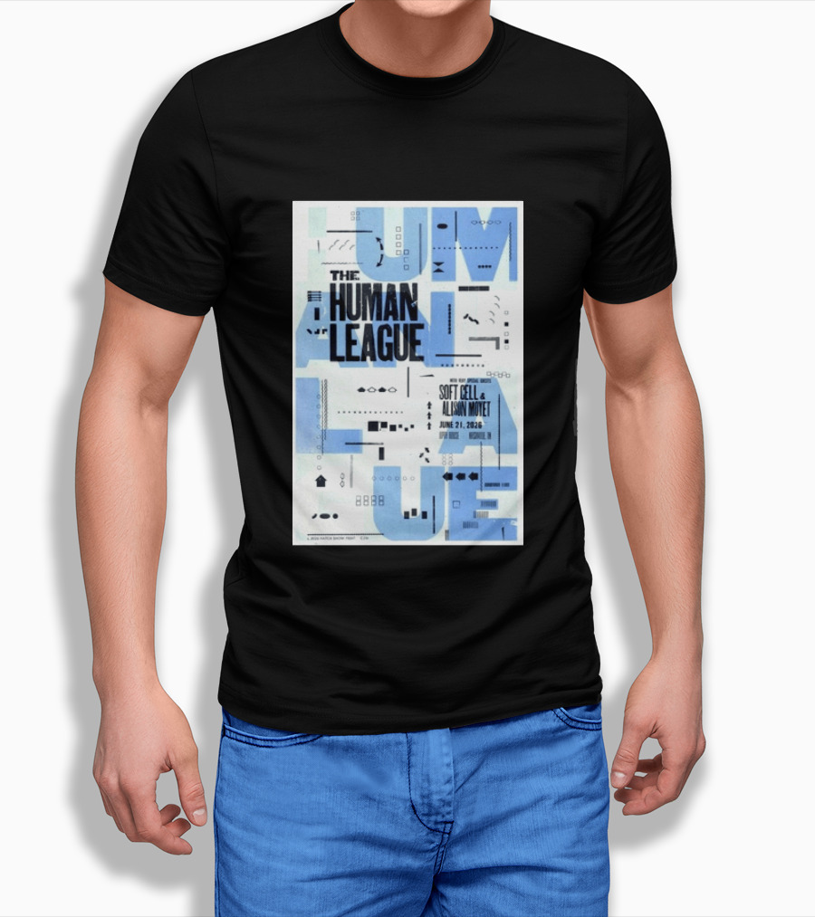The Human League Soft Cell Alison Moyet June 21 2026 Nashville T-Shirt