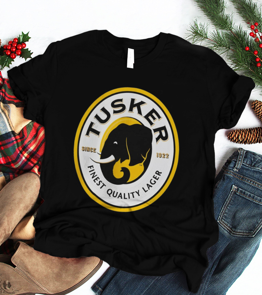 Tusker Elephant Finest Quality Lager Since 1922 T-Shirt