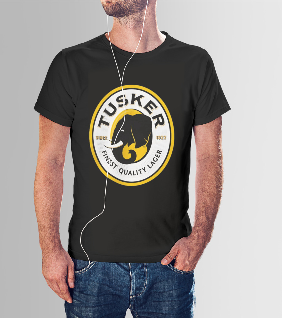 Tusker Elephant Finest Quality Lager Since 1922 T-Shirt